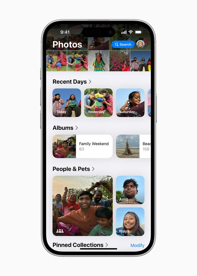 Apple iOS 18 Redesigned Photos